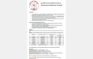 Inscriptions Football saison 25-26