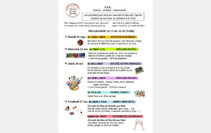 LE PROGRAMME CETTE SEMAINE