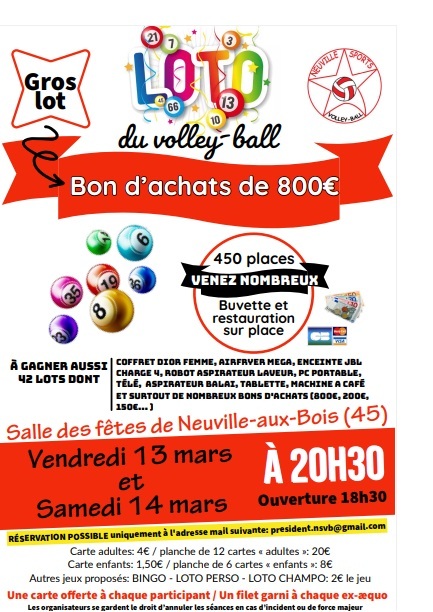 Loto Volley Mars 2026