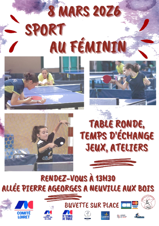 LE SPORT AU FEMININ LE DIMANCHE 08 MARS 2026