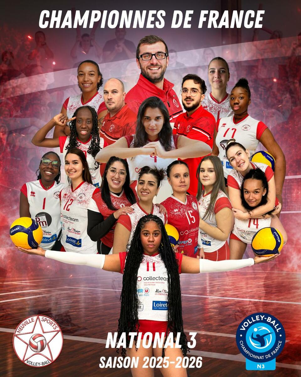 Nos volleyeuses => Championnes de France Nationale 3