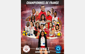 Nos volleyeuses => Championnes de France Nationale 3