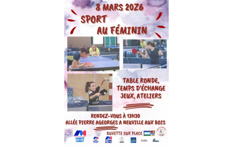 LE SPORT AU FEMININ LE 08 MARS 2026
