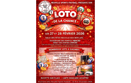 LOTO DU FOOT LE 27 ET 28/02/2026
